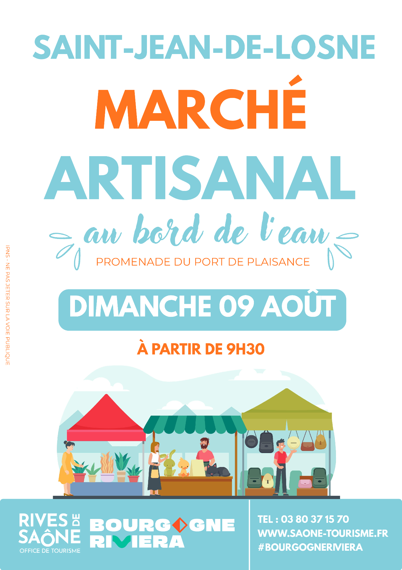 affiche marché artisanal août 2026